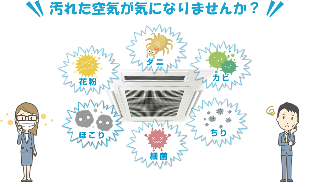 汚れた空気がきになりませんか？
